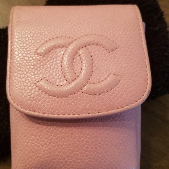 CHANEL Accessories - SALE! Chanel Pink  Caviar Leather Cigarette Case